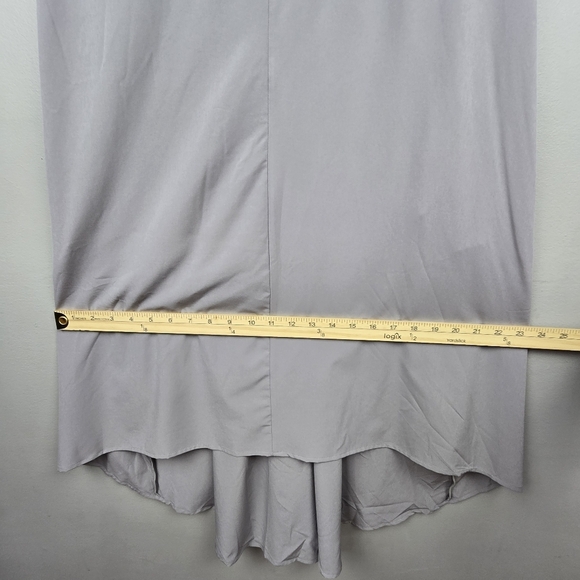 NWT HALARA Racerback High Low Flowy Quick Dry Casual Dress Gray | size small - Picture 12 of 13